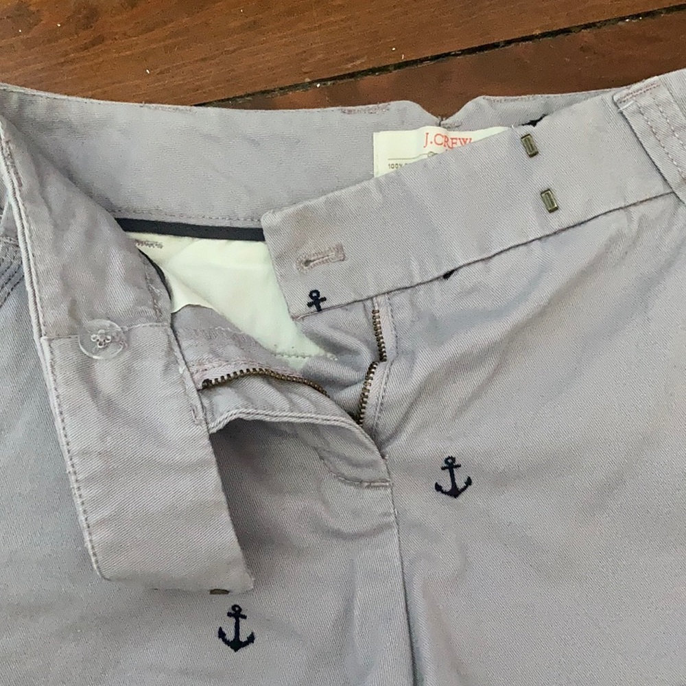 Jcrew lavender and navy anchor patterned shorts - Picture 3 of 4